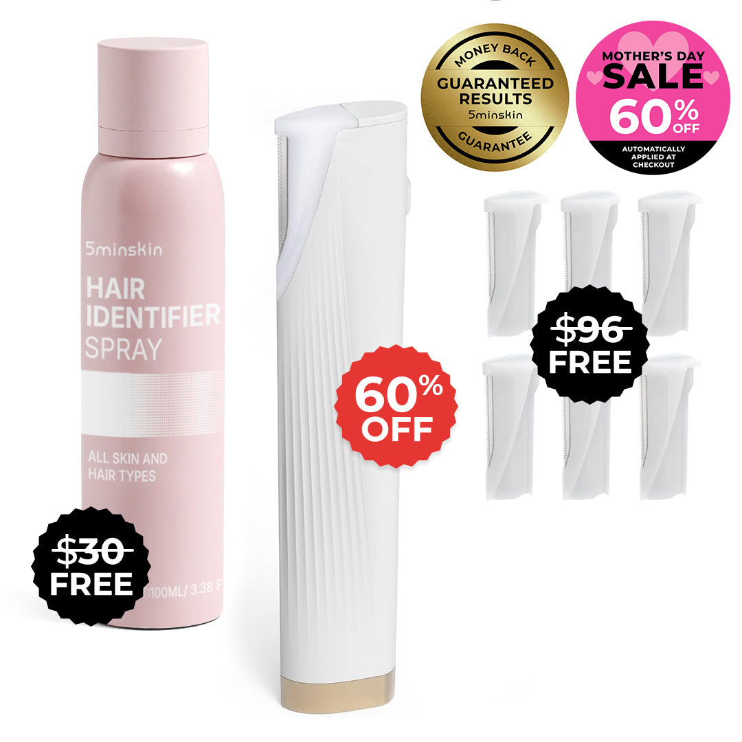 5MINSKIN ELECTRIC DERMAPLANING TOOL - 60% OFF MOTHER'S DAY SALE + 2 FREE GIFTS (WORTH $126)