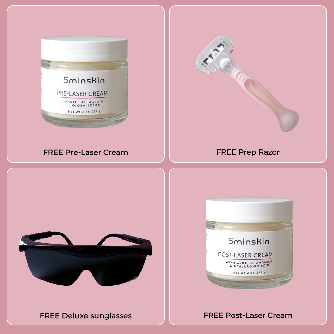 5MINSKIN AT-HOME LASER HAIR REMOVAL HANDSET - 50% OFF END OF SEASON  SALE