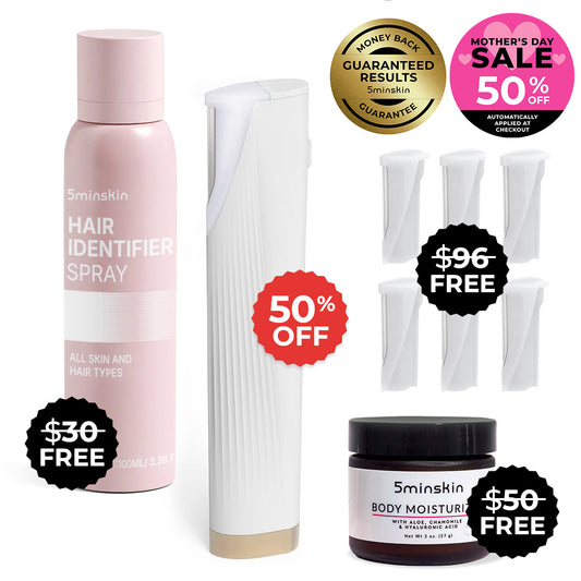 5MINSKIN ELECTRIC DERMAPLANING TOOL - 50% OFF MOTHER'S DAY SALE + 3 FREE GIFTS (WORTH $112)