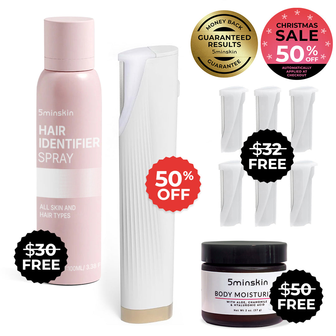 5MINSKIN ELECTRIC DERMAPLANING TOOL - 50% OFF CHRISTMAS SALE + 3 FREE GIFTS (WORTH $112)