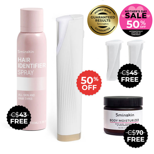 5MINSKIN ELECTRIC DERMAPLANING TOOL - 50% OFF MOTHER'S DAY SALE + 3 FREE GIFTS (WORTH 158 CAD)
